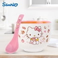 thumbnail image 6 of Silver Buffalo Sanrio Hello Kitty Apples and Cinnamon Ceramic Ramen Noodle Rice Bowl with Chopsticks and Spoon, Microwave Safe, 20 Ounces, 6 of 8