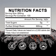 (2 عبوة) Beau 600mg Shilajit Supplement - راتنج Shilajit العضوي النقي في جبال الهيمالايا بأقصى قدر من الفعالية - دعم الطاقة ، المناعة - 120 جم (4.2 أونصة)