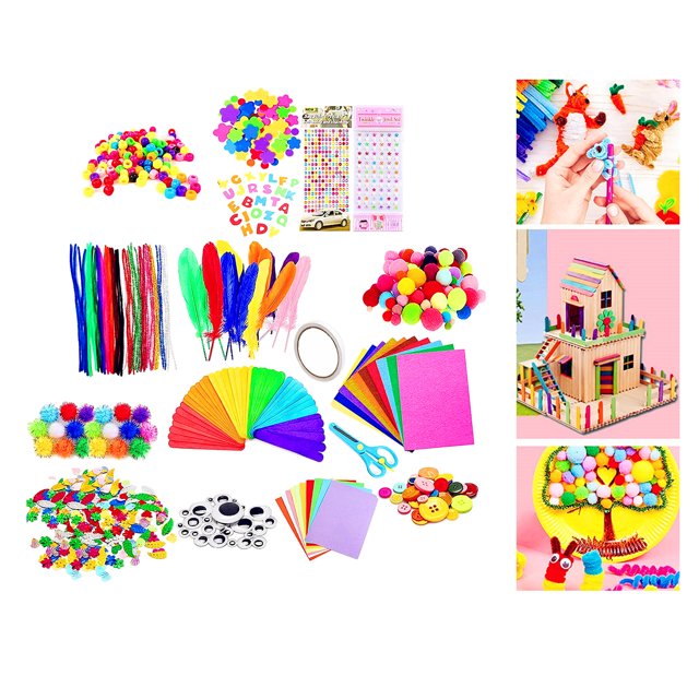 Suministros de manualidades para niños de 7 a 14 años, suministros de arte para niños que incluyen la de la de Eva, las flores de Eva, Soledad Accesorios hechos a mano