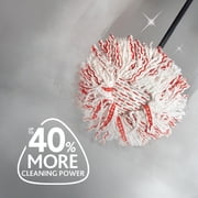 O-Cedar EasyWring Deep Clean Microfiber Spin Mop Head Replacement with Scrub Pad, Washable & Reusable