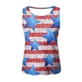CHUOU Womens Suitable Crewneck Sleeveless Print Tank Tops Summer Casual