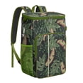 thumbnail image 1 of Tropical Jungle Leaves Soft Cooler Bag - 20L, Keeps Contents Cold/Hot 20 Hours, Perfect for Camping, 1 of 5