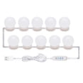 thumbnail image 1 of Radiant Beauty, Full Spectrum LED Vanity Light Kit, Height Adjustable for Makeup, Decoration in Bathroom, Vanity, Dressing Room, or Wall (10 Dimmable Bulbs), 1 of 5