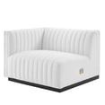 thumbnail image 4 of Conjure Channel Tufted Upholstered Fabric 5-Piece L-Shaped Sectional-EEI-5793-BLK-BEI, 4 of 6