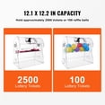 thumbnail image 3 of Professional Transparent Acrylic Raffle Drum with 2 Keys Holds 2500 Tickets or 100 Balls Lottery Spinning Cage for Bingo Games, 3 of 6