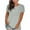 Gray, variant on Otvok Womens Tops Ladies Solid O-Neck Short Sleeve T-Shirt Blouse