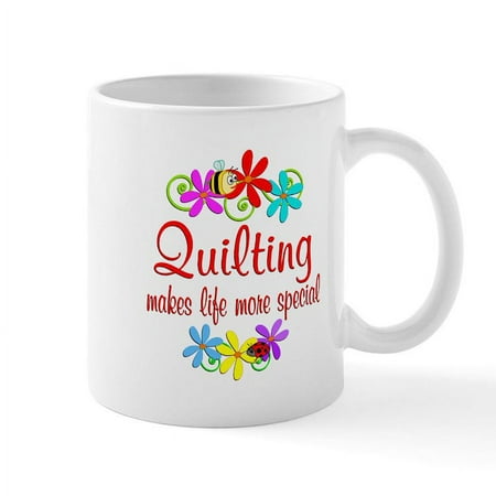 CafePress - Quilting Is Special Mug - 11 oz Ceramic Mug - Novelty Coffee Tea Cup