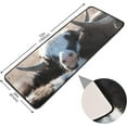 thumbnail image 2 of Dreamtimes Young Bull Runner Rug 2'x6' Kitchen Rug Non Slip with Rubber Backing Black White Face Washable Soft Area Rug Carpet Entryway Rug Runner for Hallway Bedroom Kitchen Decor, 2 of 6