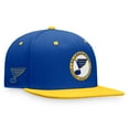 thumbnail image 3 of Men's Fanatics Royal St. Louis Blues Heritage Vintage Retro Fitted Hat, 3 of 4