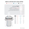 thumbnail image 6 of Hat and Beyond Men's Hipster Striped Zippered Breast Pocket Short Sleeve Tee Shirt, 6 of 6