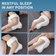 thumbnail image 6 of KAIPARA Knee Pillow for Side Sleepers, Memory Foam Knee Support Pillow, Comfortable Leg Pillow for Side Sleeping with Adjustable Strap,Relief for Sciatica, Back, HIPS, Knees, Joints, 6 of 8