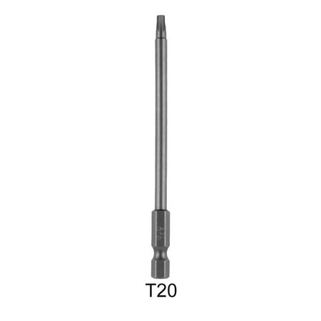

Hex Shank Magnetic Head Torx Screwdriver Bit 100mm Security Tamper Proof Star