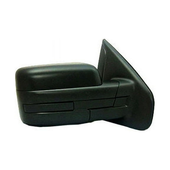 Right Passenger Side Mirror - Standard Square Head - without Heated Glass - Black Textured - Compatible with 2009 - 2011 Ford F150 2010