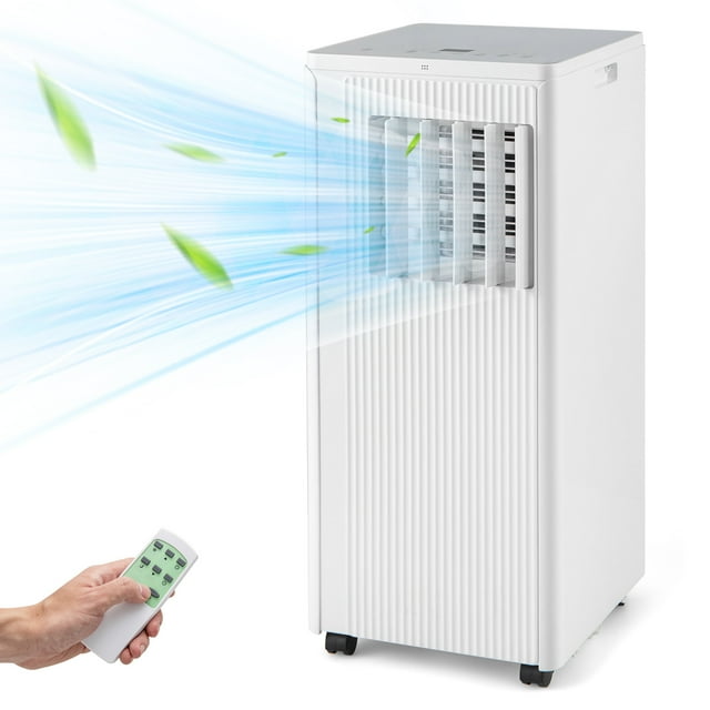 Giantex Portable Air Conditioners 10000 BTU, AC Unit w/Cool, Fan & Dry Mode, Quiet Standing Air Conditioner, Cools up to 350 Sq. Ft