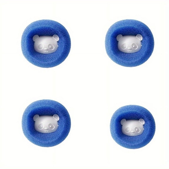 4pcs Pet Hair Remover For Laundry, Reusable Dryer Balls, Reduces Clothing Wrinkles And Saves Drying Time Free For Washing Machine