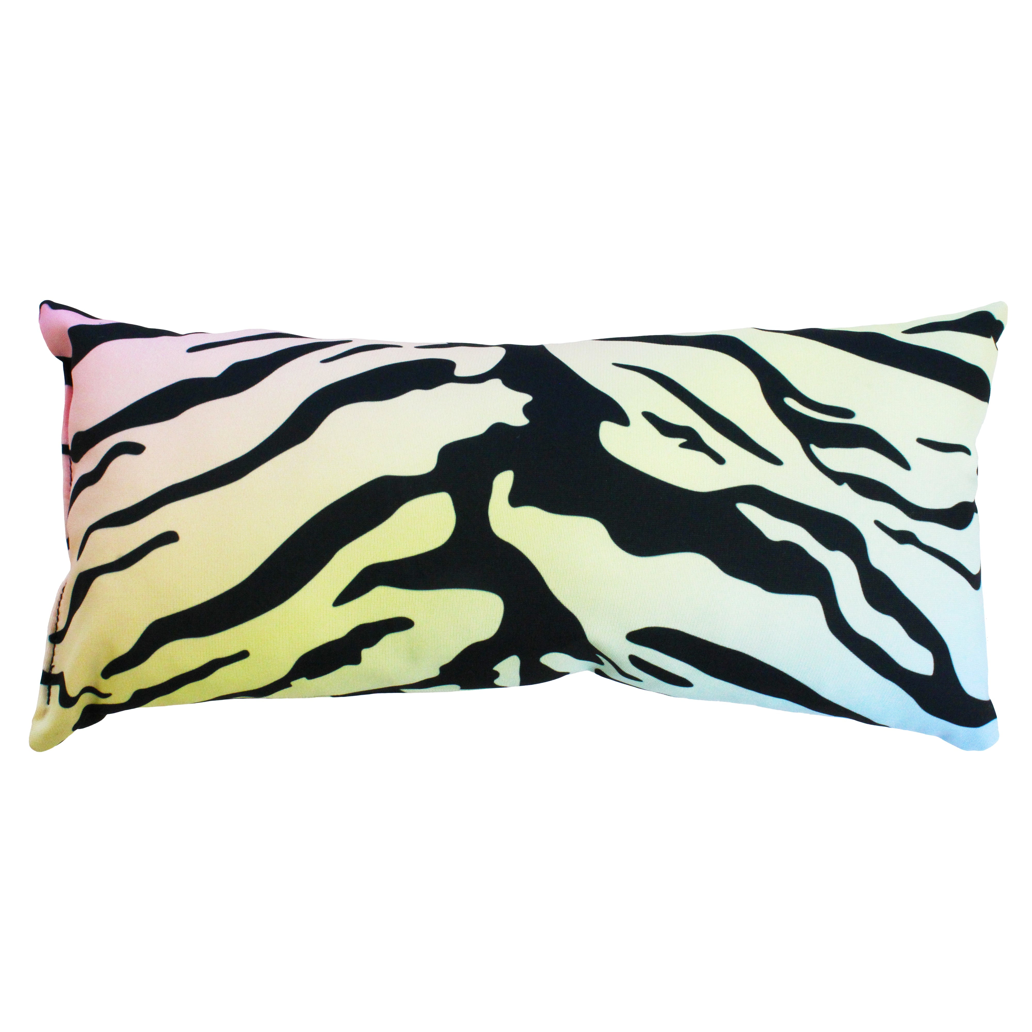Everything Comfy Tiger Print Decorative Pillow, 16x6 Inch, Pastel Gradient,