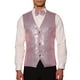 thumbnail image 1 of Conjunto de chaleco de lentejuelas brillantes INSPIRE CHIC para hombres con corbata de moño 2XL Rosa, 1 of 6