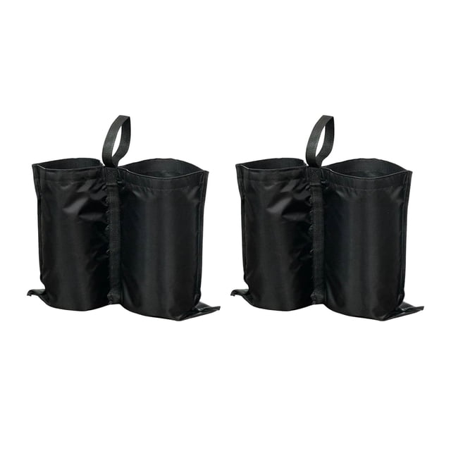 2 bolsas de peso para toldo, pesas para patas, portátiles con asa, pesas vacías para carpas, resistentes para muebles de exterior, sombrillas.