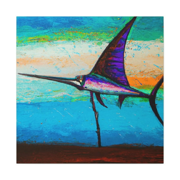 Swordfish in Fauvism - Canvas