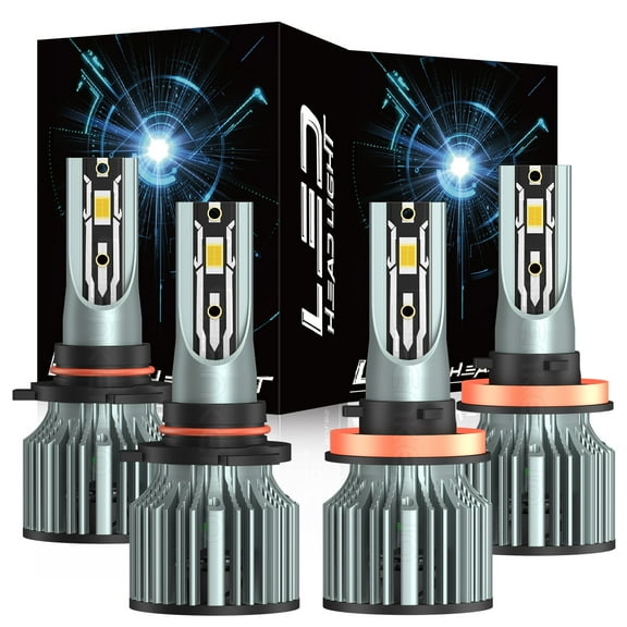 For Toyota 4Runner 2006-2020 LED Headlight Bulbs High Low Beam  6000K White Pack of 4