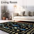 thumbnail image 2 of ODIKA 8'x10' Machine Washable Non-Slip Area Rug, Classic Nutcracker Parade with Interlocking Medallions High Traffic Rug with Pad, Black, 734310, 2 of 8