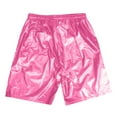 thumbnail image 5 of Mens Sexy Metallic Shiny Shorts - Drawstring Pocket Short Pants - Workout Running Casual - Polyester - M-XXXXXL, 5 of 5