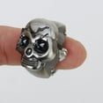 thumbnail image 6 of 3X Bronze Flip-Up Skull Cover Finger Ring Watch Stretchy Watchband for Unisex--Battery Included, perfect for Skull Lover, 6 of 7