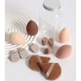 thumbnail image 3 of Set de 12 esponjas de maquillaje con tarro, color cafe,, 3 of 5