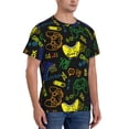 thumbnail image 4 of Yiaed Game Play Print Mens Short Sleeve Tight Fit T-Shirt, Crewneck Casual Tee-3X-Large, 4 of 5