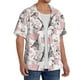 thumbnail image 2 of Fotbe Paris Camisa Estampada de Manga Corta para Hombre, Casual de Verano, Estilo Playero, Sin Arrugas-XX-Large, 2 of 5
