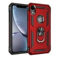 thumbnail image 2 of LeYi Compatible for iPhone XR Case, iPhone XR Case for Women Men, [Military-Grade] Phone Case with Ring Kickstand for Apple iPhone XR, Red, 2 of 9