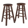 thumbnail image 2 of Lynnwood Drop Leaf Island Table with 2 Square Legs Stool Walnut, 2 of 9