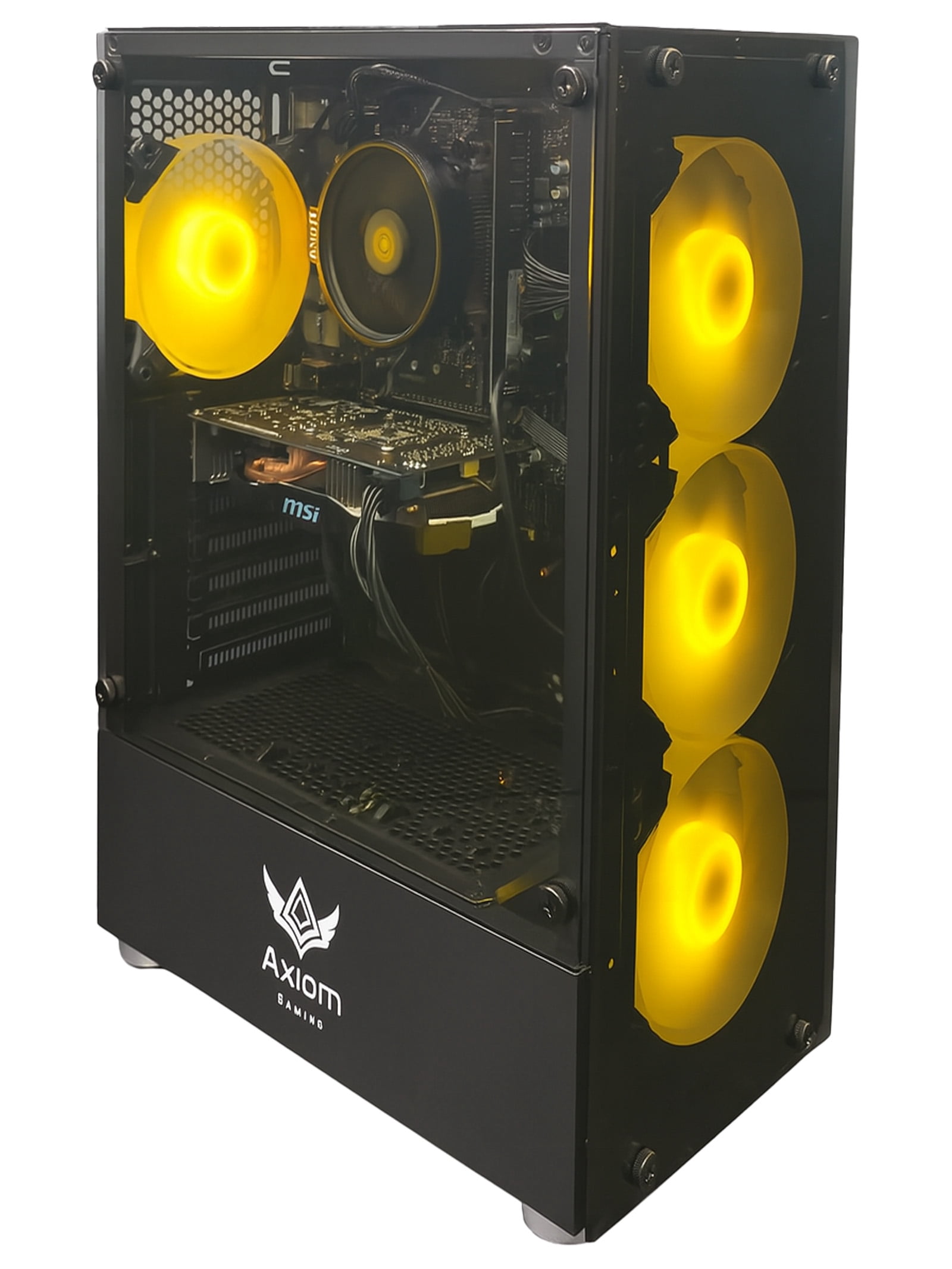 Axiom Gaming® Eclipse Gaming PC Desktop – AMD Ryzen 5, 16GB DDR4, 512GB SSD, GTX 1060 6GB, WiFi, Windows 11 Home