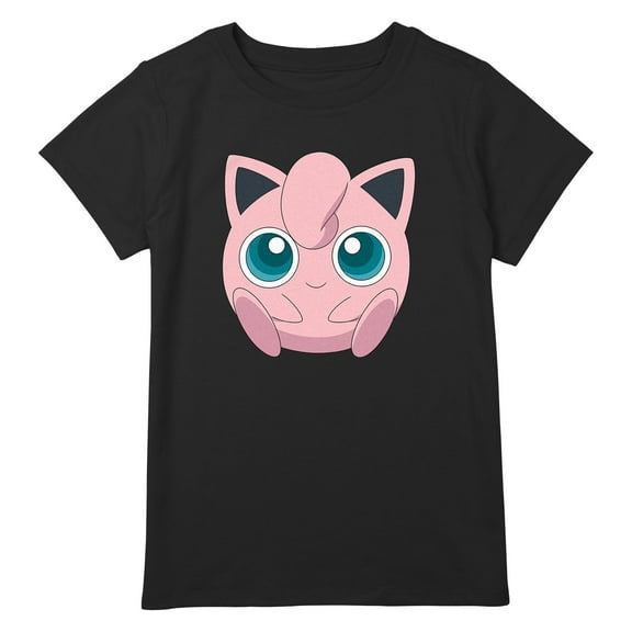 Girl's Pokemon Cute Jigglypuff Graphic T-Shirt