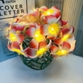 thumbnail image 6 of 9.8FT 20LEDs Hawaiian Foam Artificial Red Plumeria Flower String Lights Battery Powered for Christmas Party Home Wedding Beach Decoration, 6 of 9