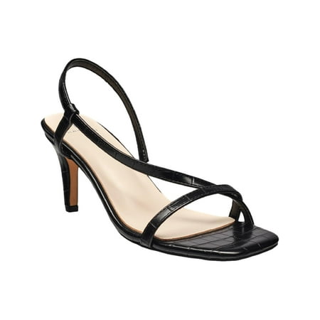 

H Halston Womens Sunset Vegan Leather Slingback Pumps