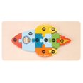 thumbnail image 1 of Wooden 3D Puzzle for Kids with Adorable Cute Design and Smooth Polished Edges, Fun Educational Assembly Toy to Exercise Hands-on Skills, Multiple Sizes Available, 1 of 8