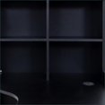 thumbnail image 6 of Desks, Modern L-Shaped Corner Computer Desk with Storage Drawers, Bookshelf & Hutch | Large Workspace | Particle Board+MDF, Black, 6 of 15