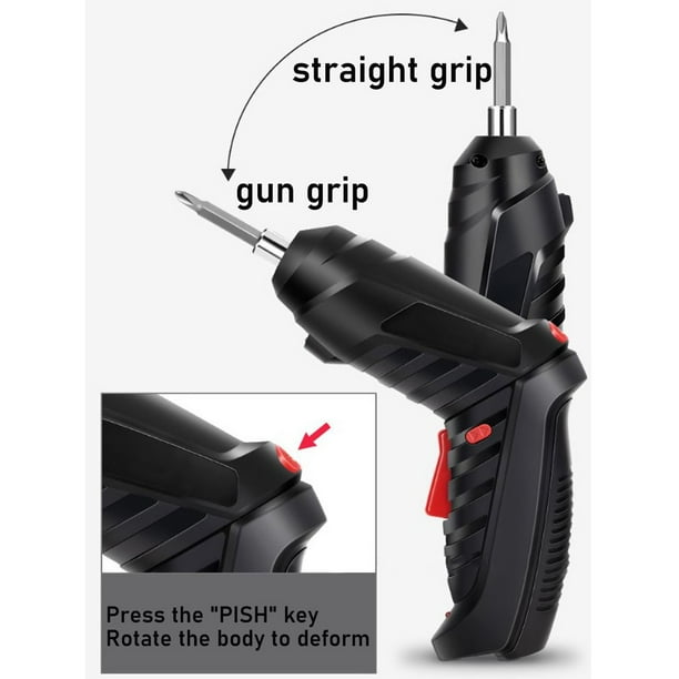 OUTAD Drill Screwdriver Multifunctional Portable Cordless Drill Screwdriver Rechargeable Electric Drill Screw Driver