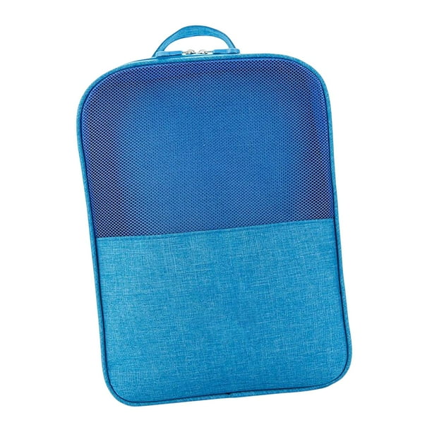 Organizador de zapatos, bolsas de viaje para zapatos, plegable, impermeable, organizador de accesorios de viaje Azul