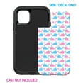 thumbnail image 2 of DistinctInk Custom SKIN / DECAL compatible with OtterBox Defender for iPhone 11 (6.1" Screen) - Blue Pink Cartoon Whales - Cartoon Whales, 2 of 5