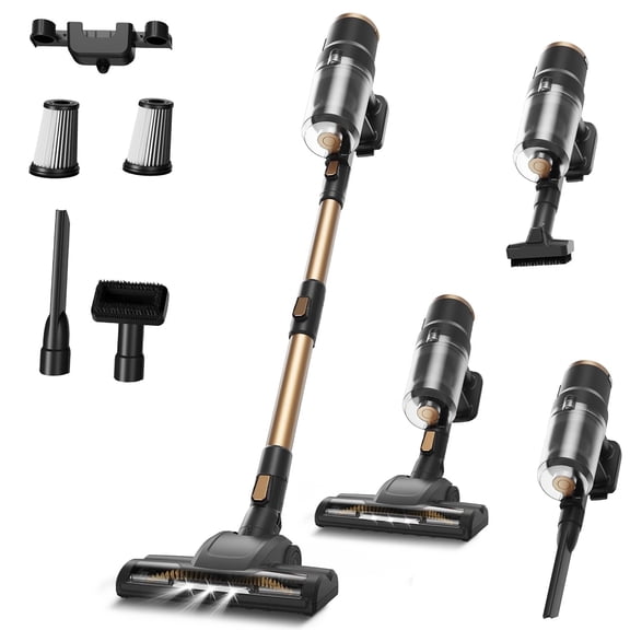 VACFORE Vacuum Cleaner for Home, Cordless Vacuum Cleaner with Deep Suction for Carpets and Hardwood