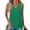 Green, variant on Plus Size Tank Tops for Women Summer Pleated Square Neck Tunics Loose Fit Casual Flowy Sleeveless Shirts, Coffee L