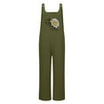thumbnail image 2 of KOMOO Women Plus Loose Jumpsuits Butterfly Floral Printed U Neck Overall Pants Sleeveless Rompers, 2 of 6