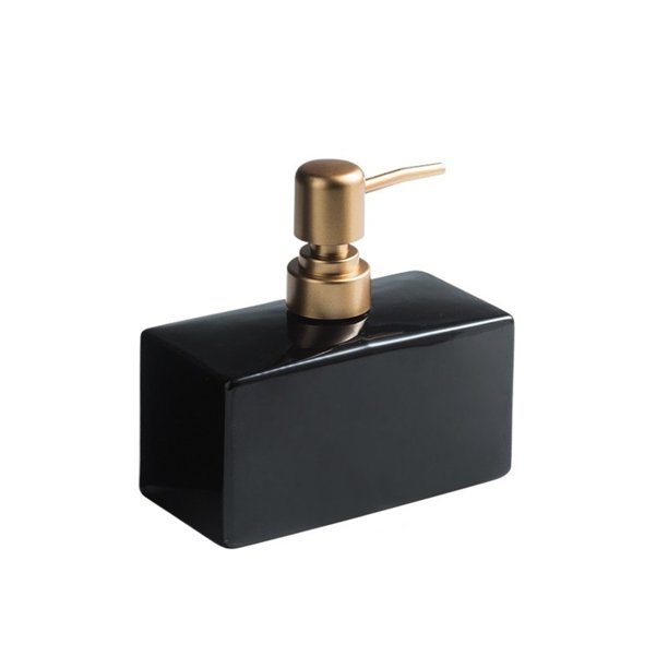 Dispensador de loción de cerámica for baño, dispensador de jabón líquido rellenable con bomba de presión