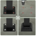 thumbnail image 6 of O’Force Outdoor Stair Railing, Fit 2 or 3 Step Wrought Iron Handrail with Mounting Set Front Porch Flexible Transitional Handrail Suitable for The Elderly, Young, Sick Matte Black, 6 of 9