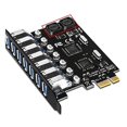 thumbnail image 4 of 7 Ports Pci-e vers Usb 3.0 Hub Pci Carte d'Extension (Nec + via Puce), 4 of 5