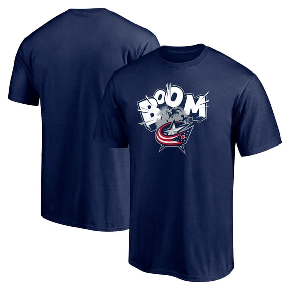 Men's Navy Columbus Blue Jackets Hometown Collection Push Ahead T-Shirt