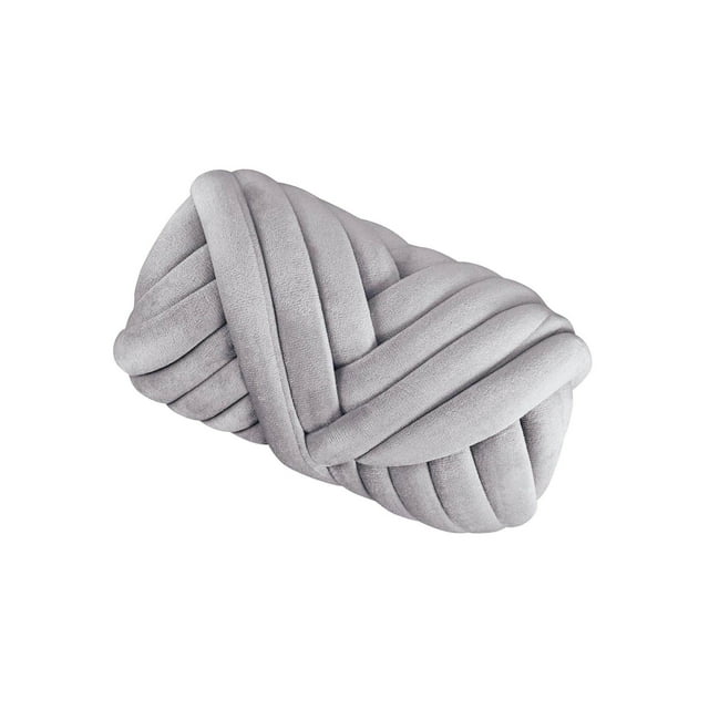 Chunky Yarn Knitting Arm Knit Soft Yarn 250G for Yarn Tapestry Hand Knit DIY Rug Making Sweaters Light Gray