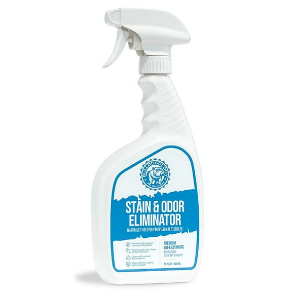 Bulldogology Bio-Enzymatic Pet Stain & Odor Remover - Pet Carpet Enzyme Cleaner for Cat and Dog Pee, Pet Stain Remover for Carpet and Floors, Dog Stain Remover and Odor Neutralizer 32oz.